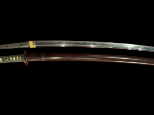 Ganmaku mumei katana with inscription of Fudo Myoo on the Nakago
