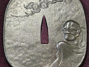 Daruma Tsuba by ippo with NBTHK Hozon Certificate