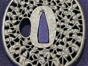 Thousand Monkey Tsuba with NBTHK Hozon Certificate