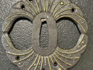 Katana Tsuba Gingko Leaf Motif