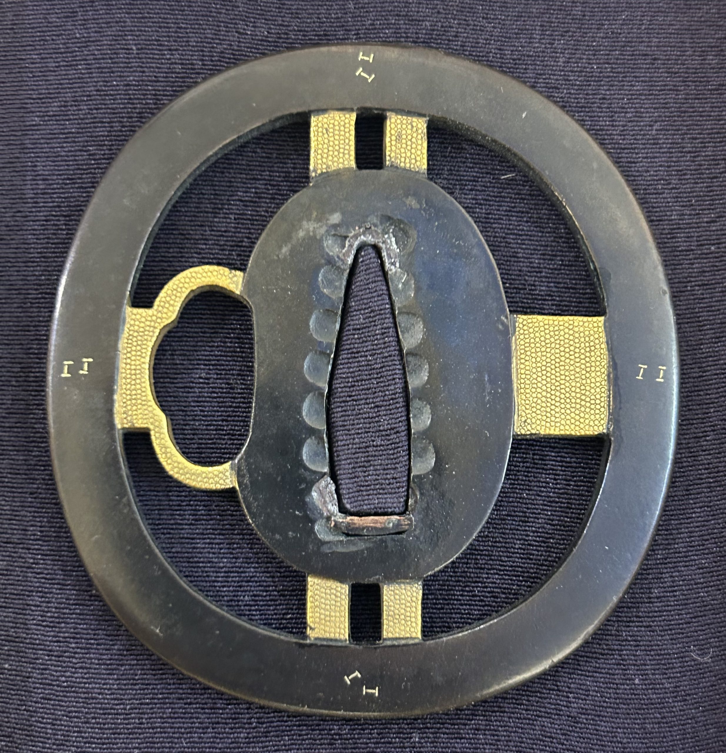 Kokinko Christian Cross Tsuba with NBTHK Hozon Certificate