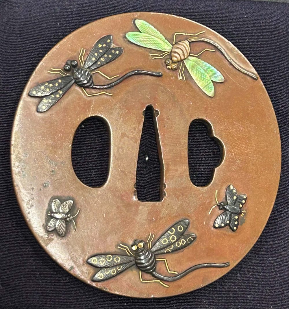 Tonbo Tsuba With NBTHK Tokubetsu Hozon Certificate
